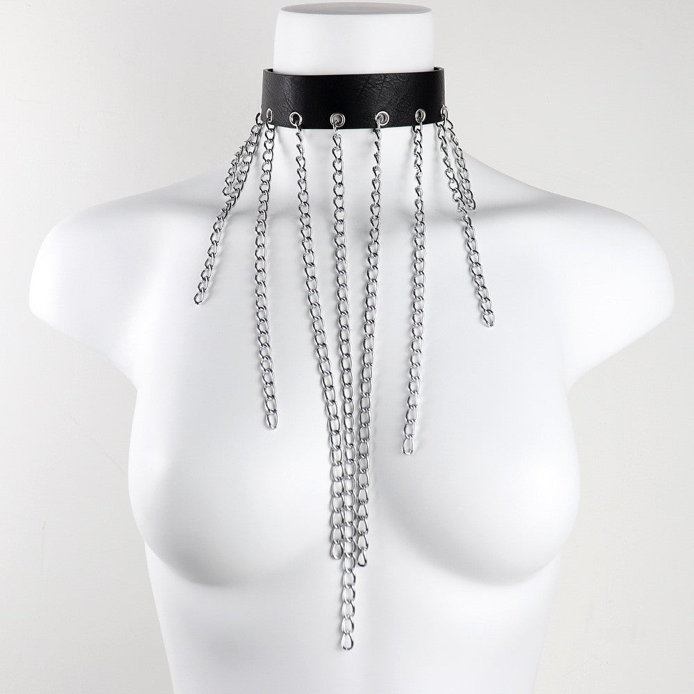 Guler Rock pentru Femei – Accesoriu Punk Nituri