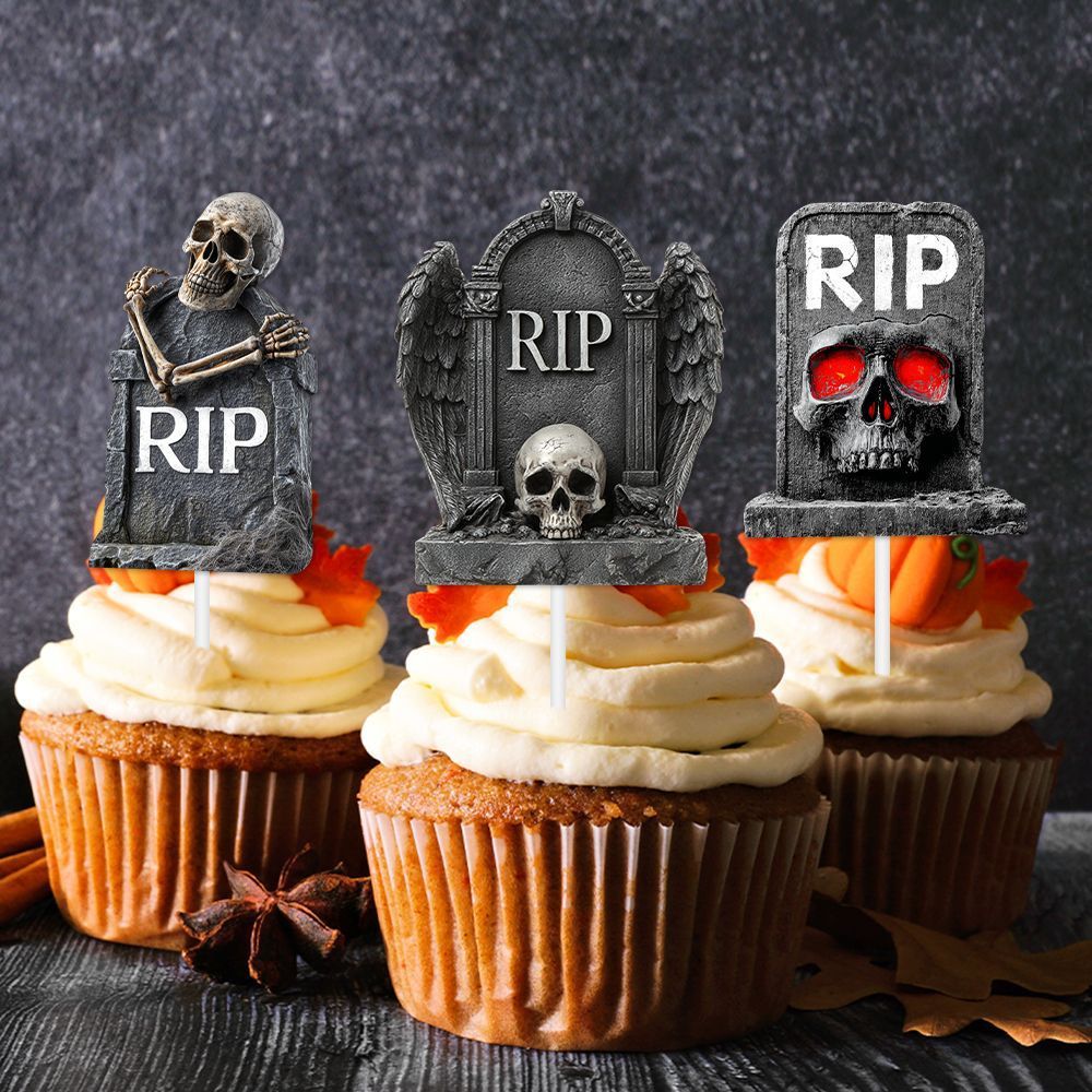 Mini Tombstone – Decor Halloween pentru Prăjituri