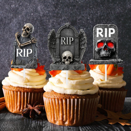 Mini Tombstone – Decor Halloween pentru Prăjituri