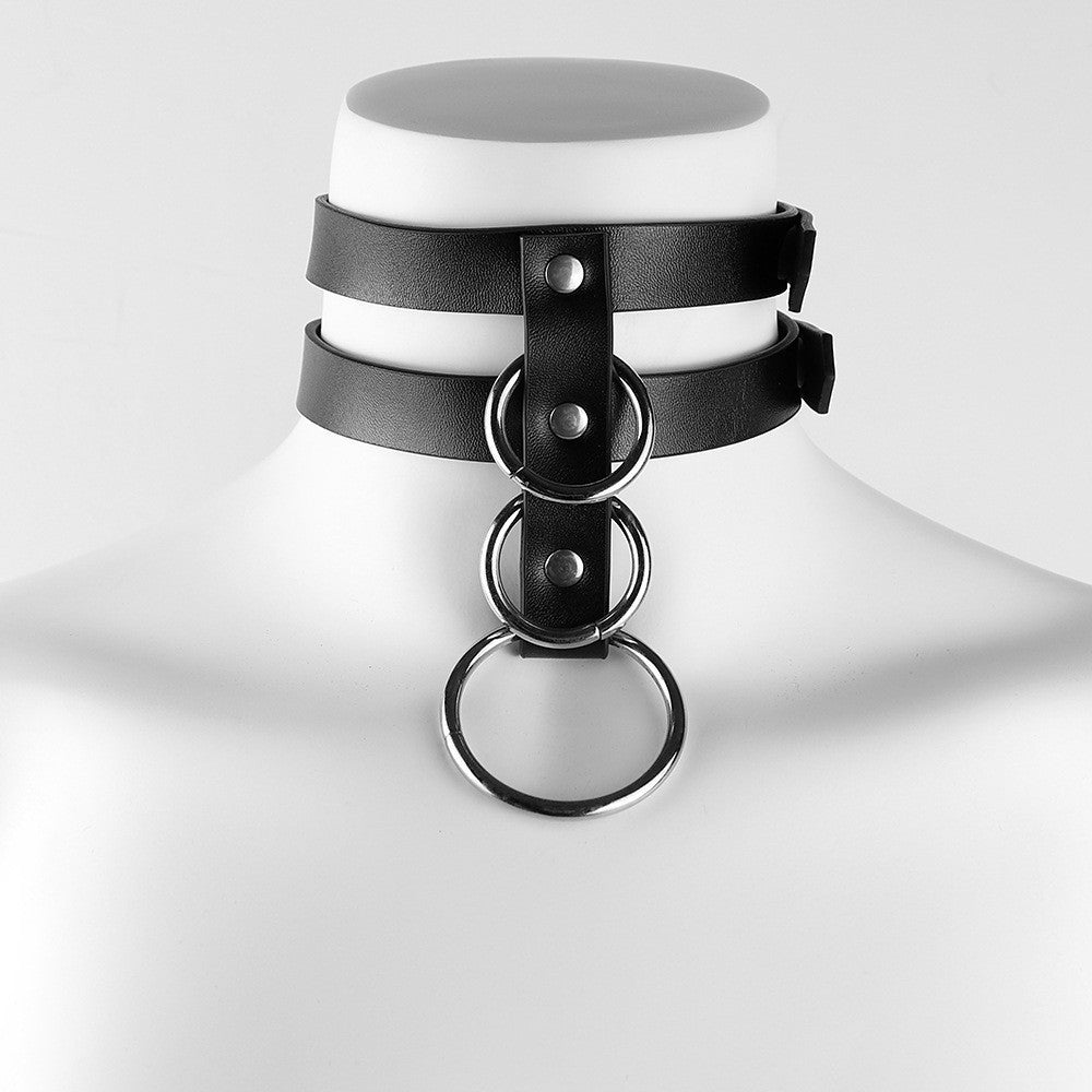 Guler Rock pentru Femei – Accesoriu Punk Nituri