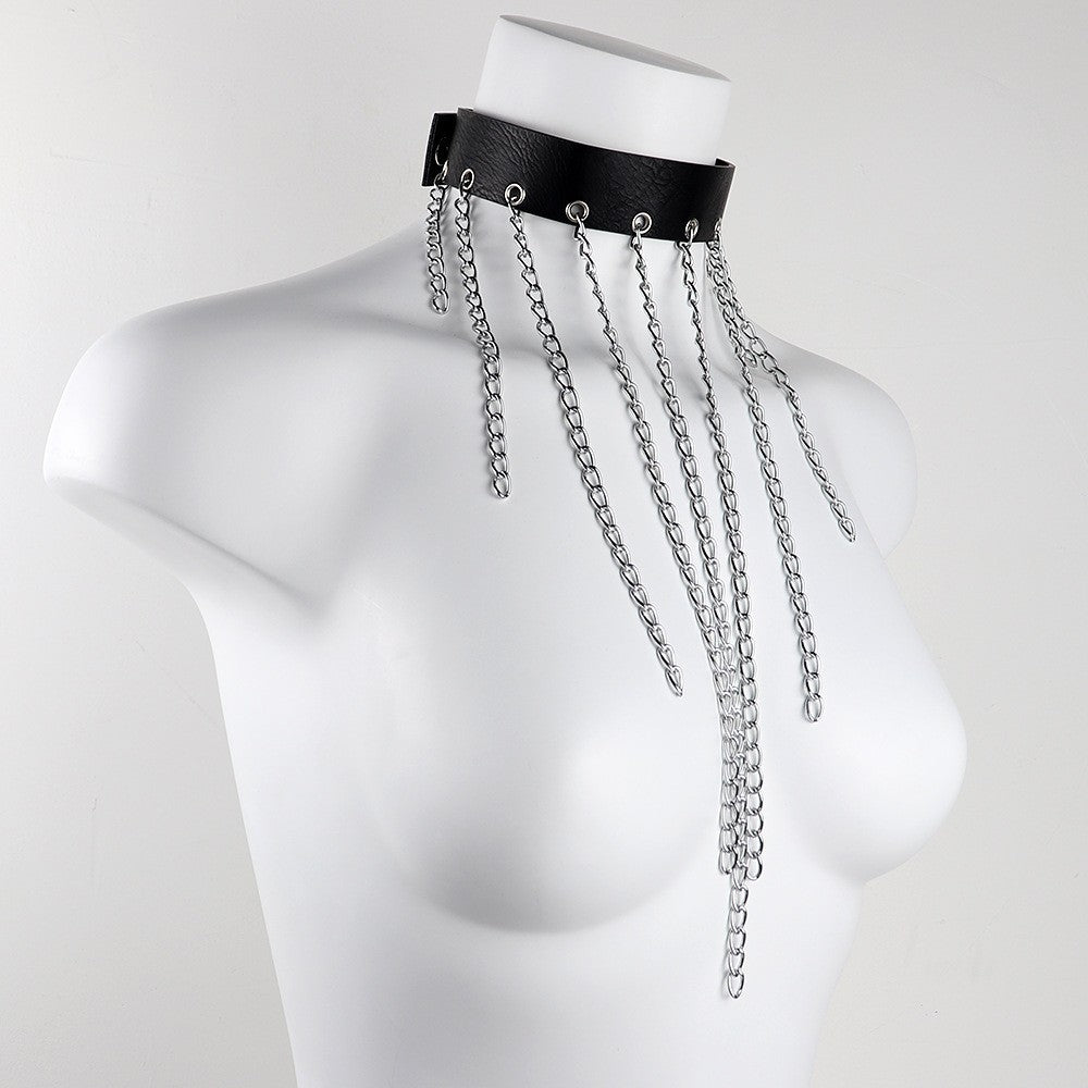 Guler Rock pentru Femei – Accesoriu Punk Nituri