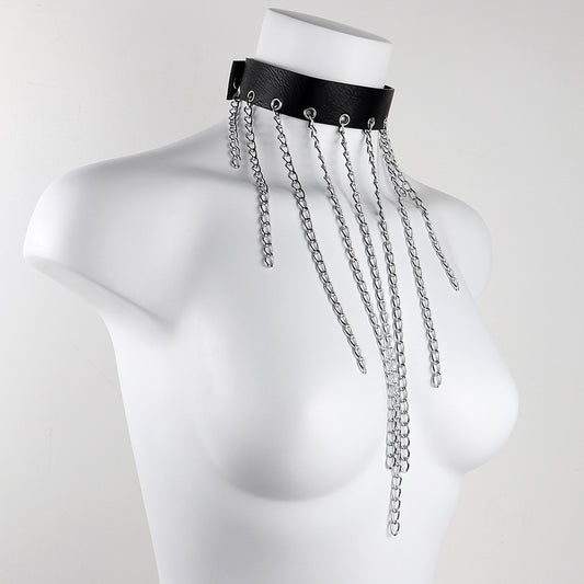 Guler Rock pentru Femei – Accesoriu Punk Nituri