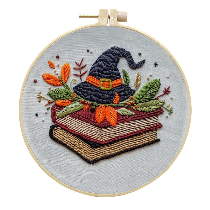 Kit Broderie Skull & Bat – Motive de Halloween