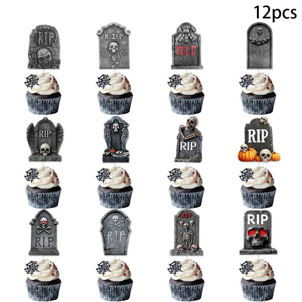 Mini Tombstone – Decor Halloween pentru Prăjituri