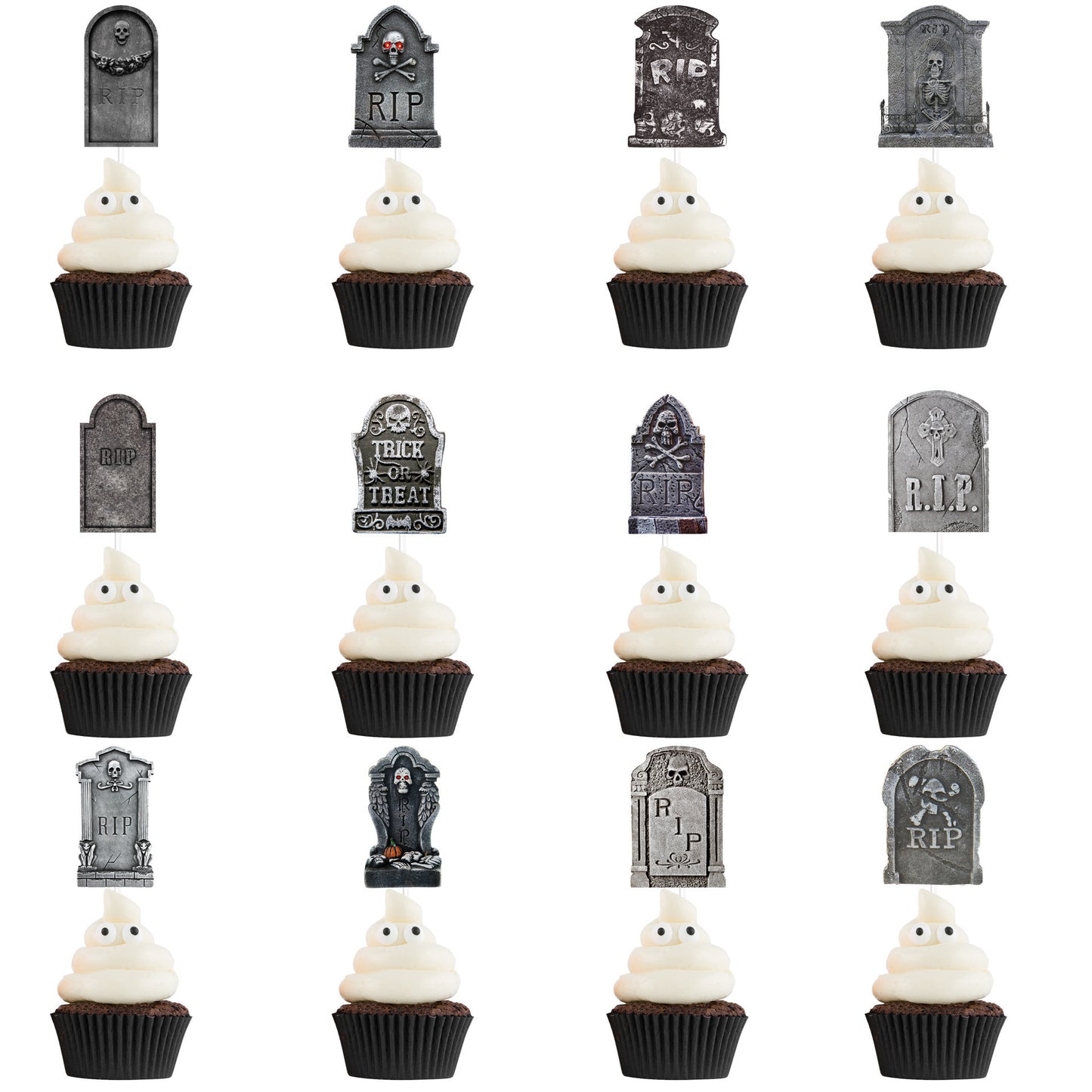 Mini Tombstone – Decor Halloween pentru Prăjituri