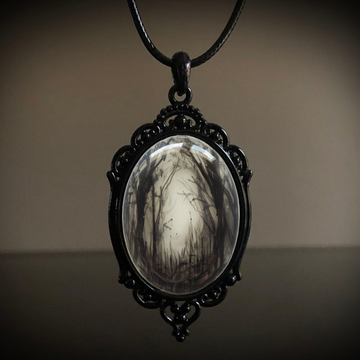 Colier Gothic Crow
