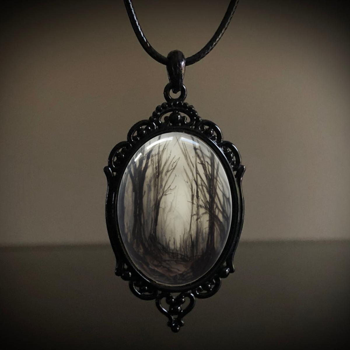 Colier Gothic Crow