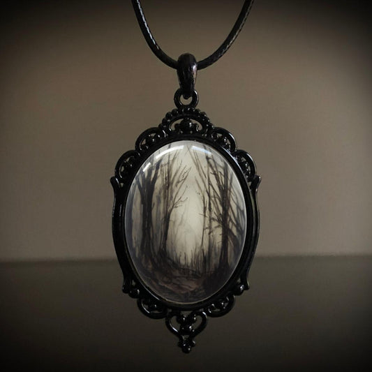 Colier Gothic Crow