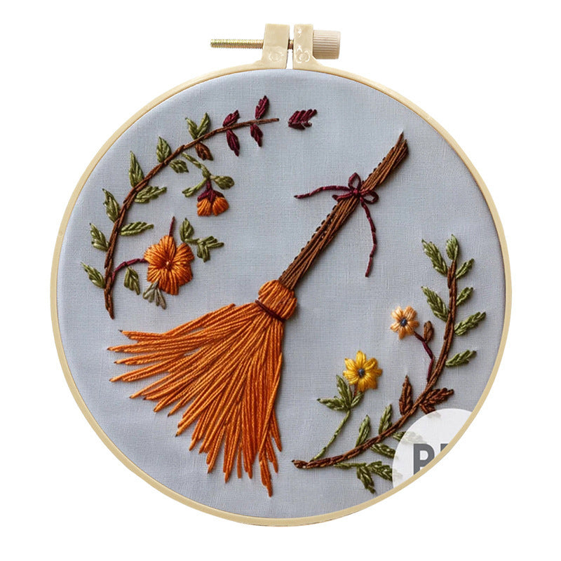 Kit Broderie Skull & Bat – Motive de Halloween