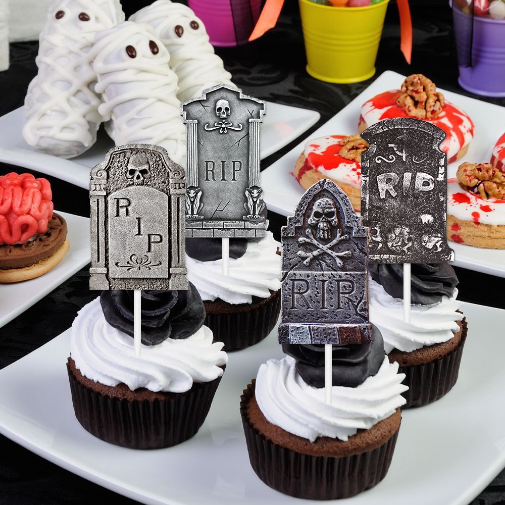 Mini Tombstone – Decor Halloween pentru Prăjituri