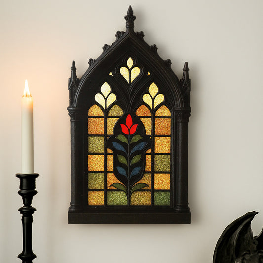 Arcul Nopții – Panou Decorativ Gothic din Lemn