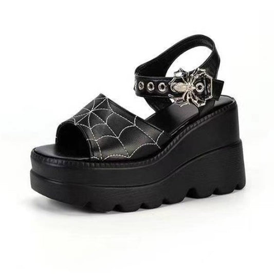 Sandale Gothic Spider Web