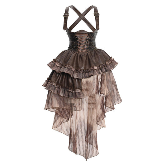 Val de Aburi – Rochie Steampunk Asimetrică