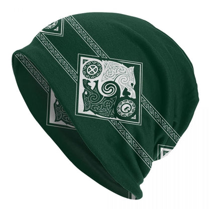 Sleeve Cap Double-layer Elastic Viking Totem Wolf Hipster Street Dance