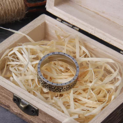 Viking Mobius Pendant Ring Necklace Ring Detachable