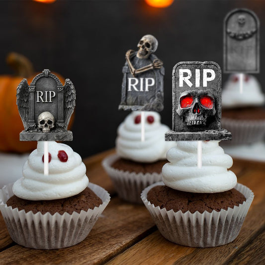 Mini Tombstone – Decor Halloween pentru Prăjituri