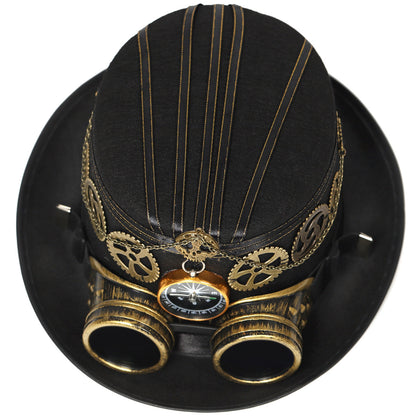 Voyage of Shadows –  Pălărie Steampunk cu Ochelari