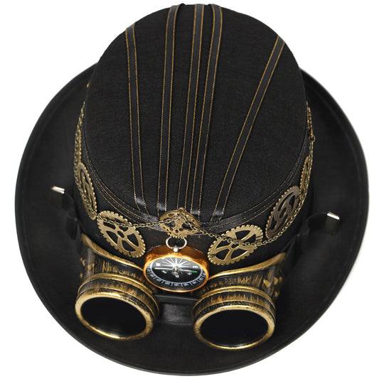 Voyage of Shadows –  Pălărie Steampunk cu Ochelari