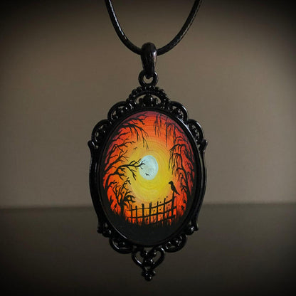 Colier Gothic Crow