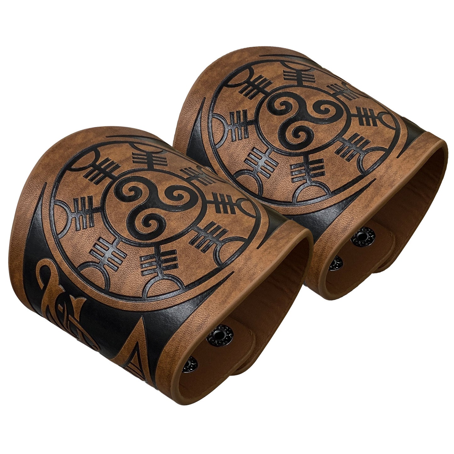 Leather Bracelet Embossed Wristband Medieval Renaissance COS Accessories