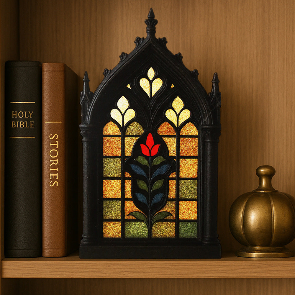 Arcul Nopții – Panou Decorativ Gothic din Lemn