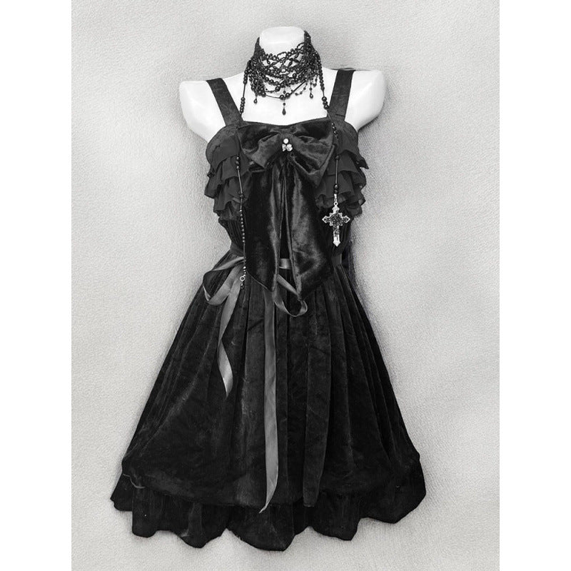 Lolita Noir – Set Gothic Vintage Negru