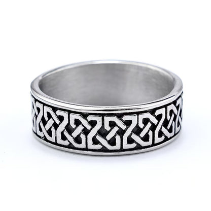 Viking Mobius Pendant Ring Necklace Ring Detachable
