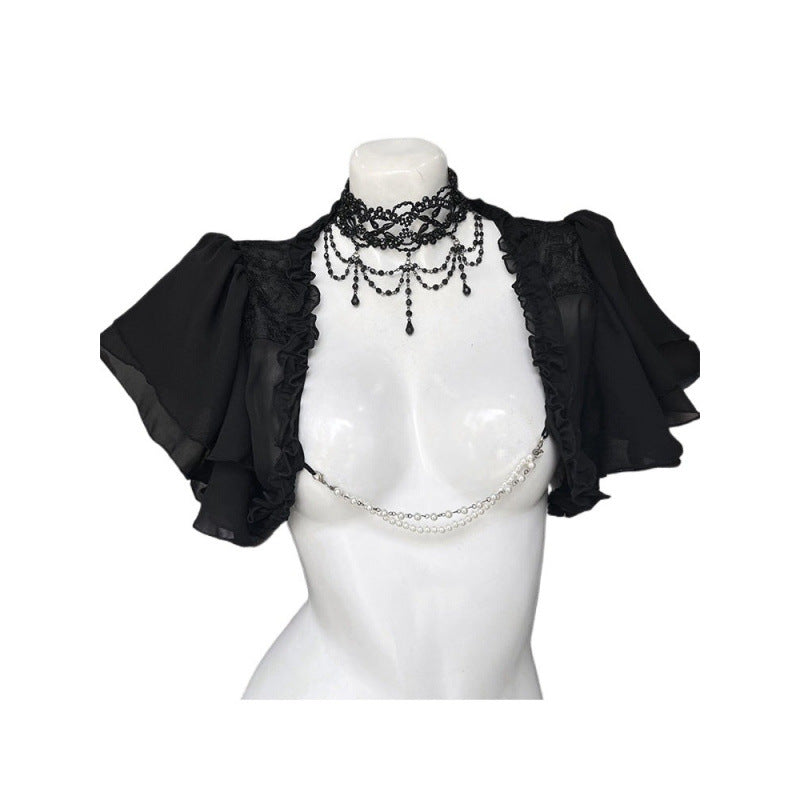 Lolita Noir – Set Gothic Vintage Negru