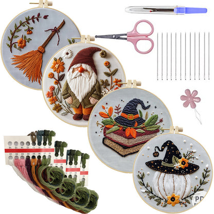 Kit Broderie Skull & Bat – Motive de Halloween