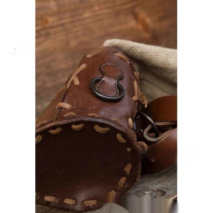 Quiver Bag Retro-Medieval cu Şnur şi Broderie