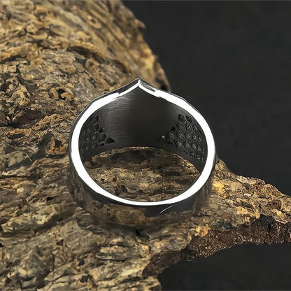 Men's Titanium Steel Ring Viking Triangle Logo Personality Ring No Rust