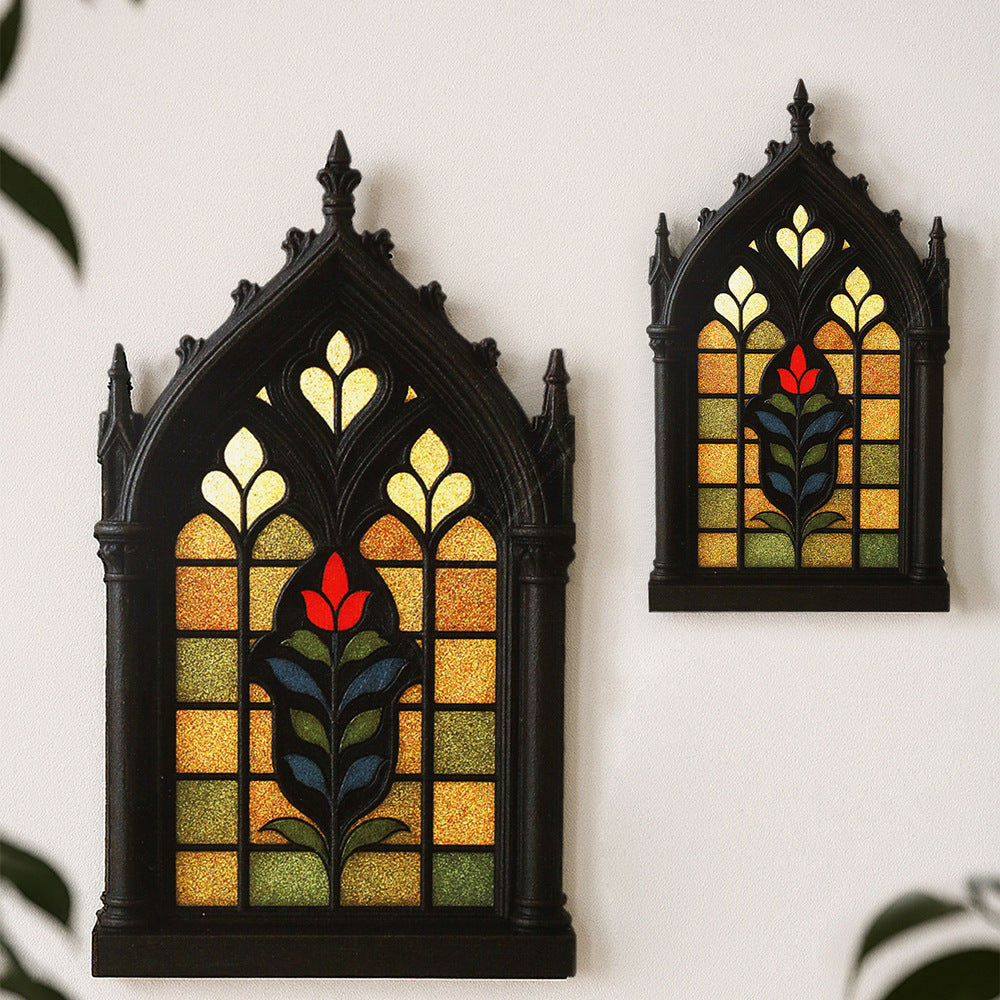 Arcul Nopții – Panou Decorativ Gothic din Lemn