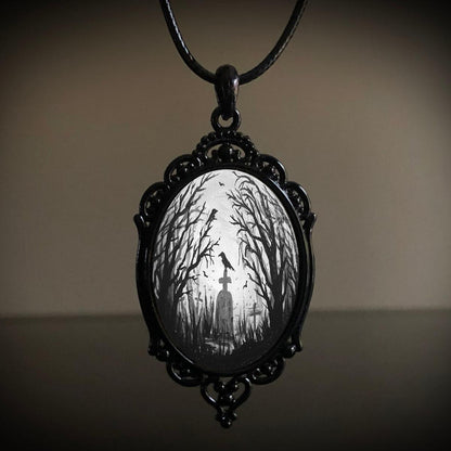 Colier Gothic Crow