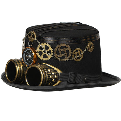 Voyage of Shadows –  Pălărie Steampunk cu Ochelari