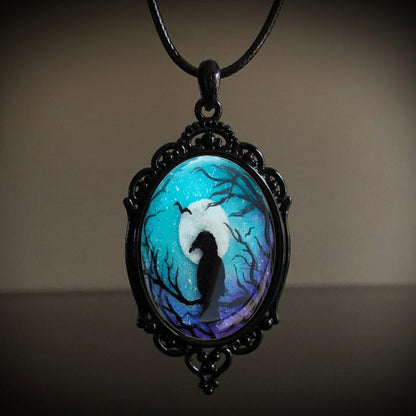 Colier Gothic Crow